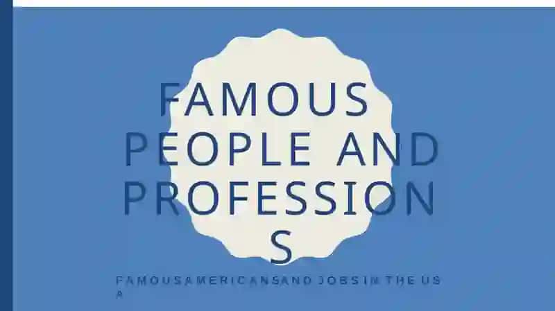 35FAMOUSPEOPLEAND PROFESSION 2