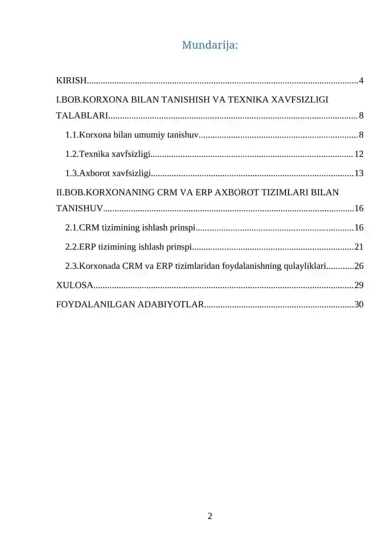 Bitiruv oldi amaliyoti 2