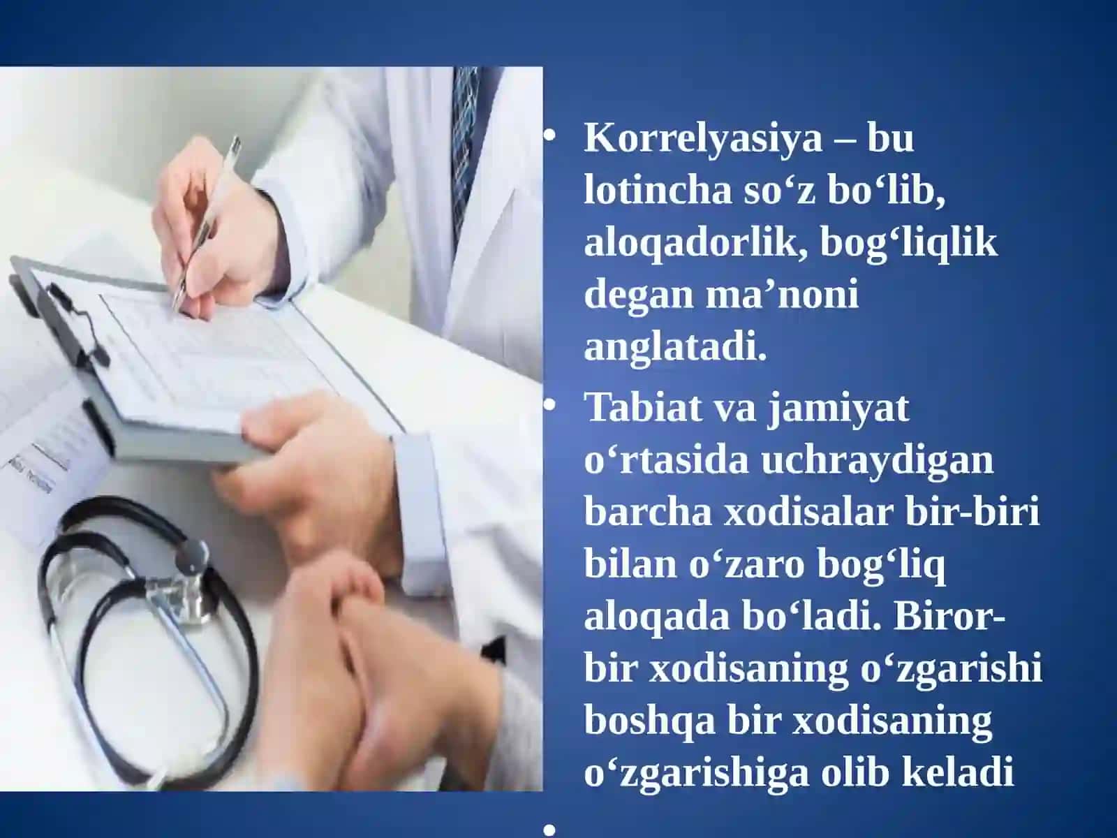 Korrelyatsiya koeffitsienti 2