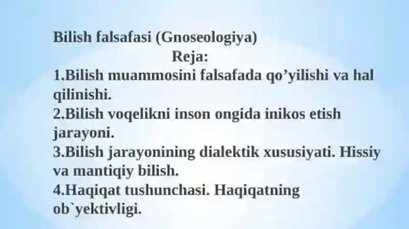 BilishFalsafasi 2