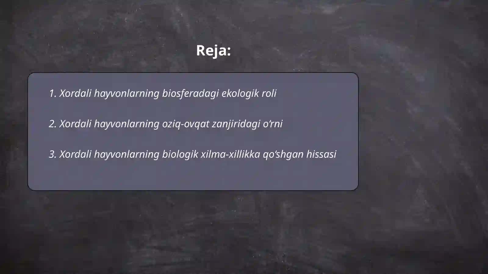 Xordali hayvonlarning biosferadagi ekologik roli 2