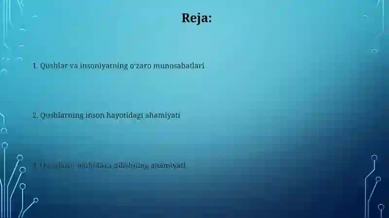 Qushlar va madaniyat 2