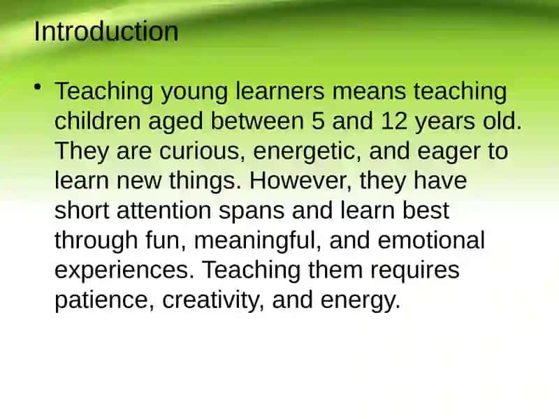 Teaching Young Learners 2