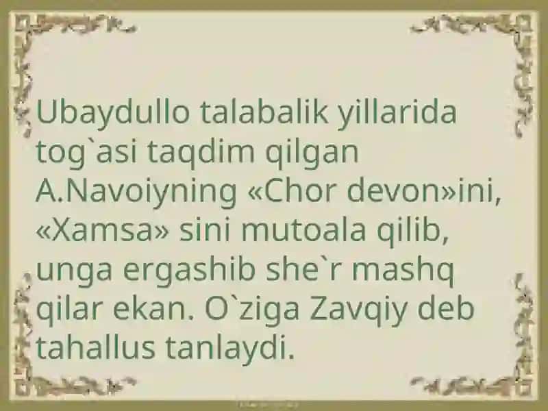 Shoir zavqiyning ijoxiy merosi siyosiy lirikasi hajviyoti yumorlari 2
