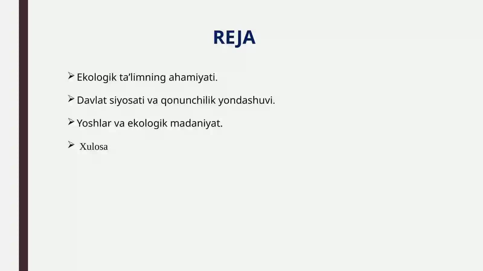 EKOLOGIK TA'LIM VA TARBIYA 2