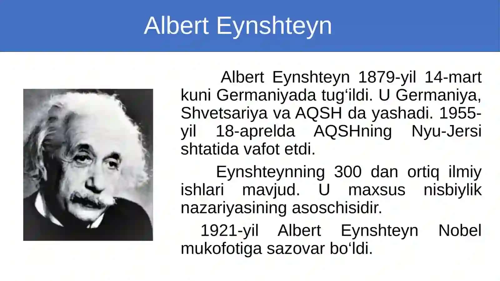 Maxsusnisbiylik nazariyasi asoslari 2