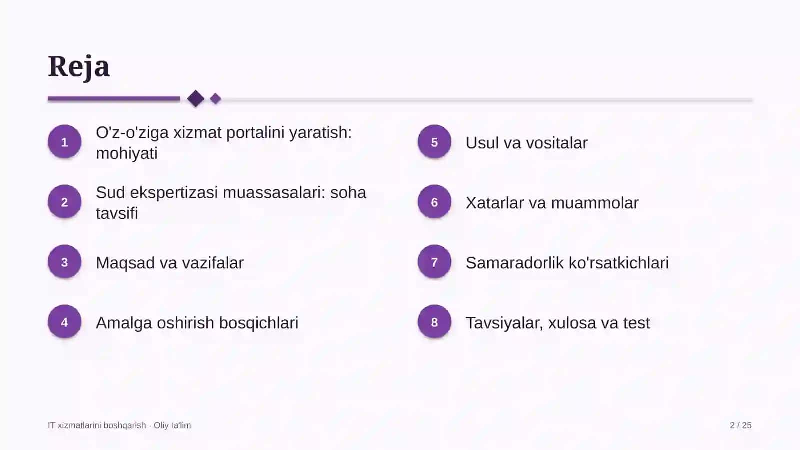 sud ekspertizasi muassasalarida foydalanuvchilar uchun o'z o'ziga xizmat portalini yaratish 3610 2