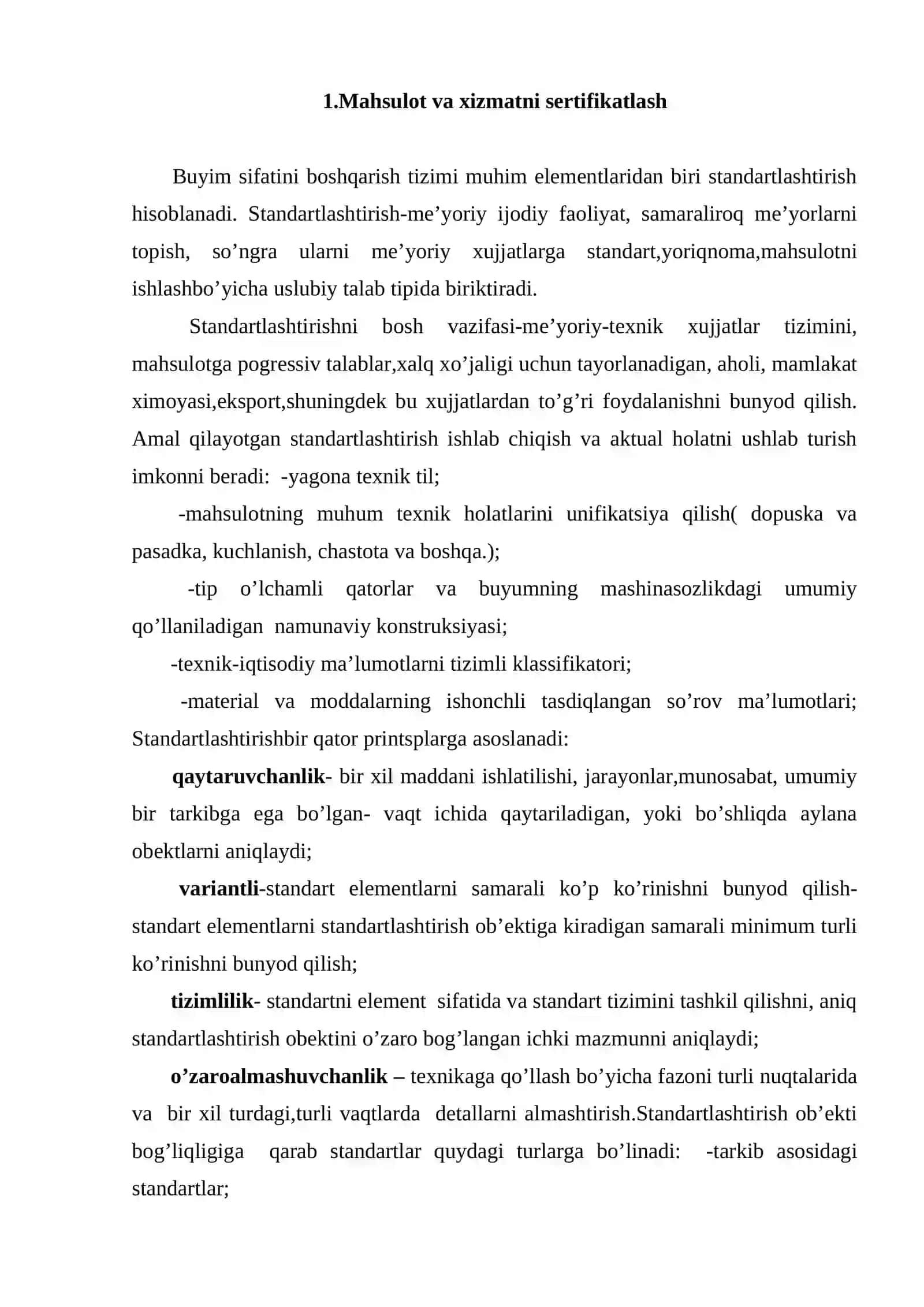 Xizmatni sertifikatlash 2
