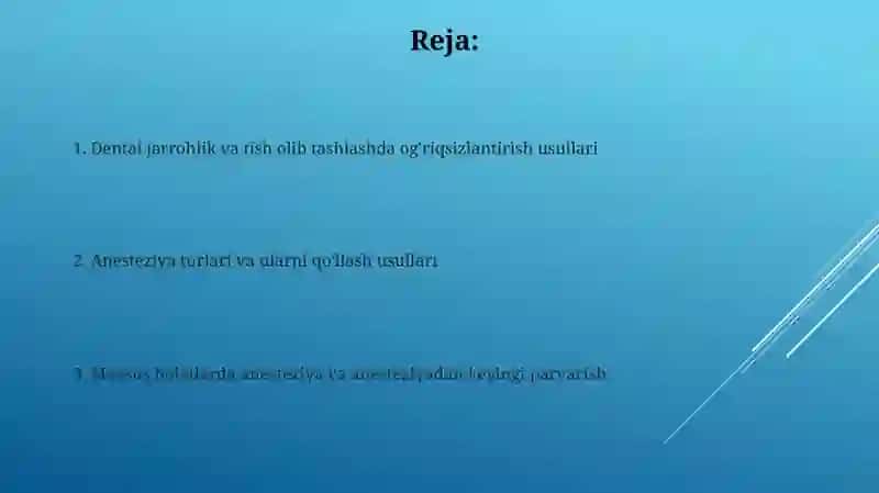 Stomatologik operatsiyalar va tish olib tashlash 2