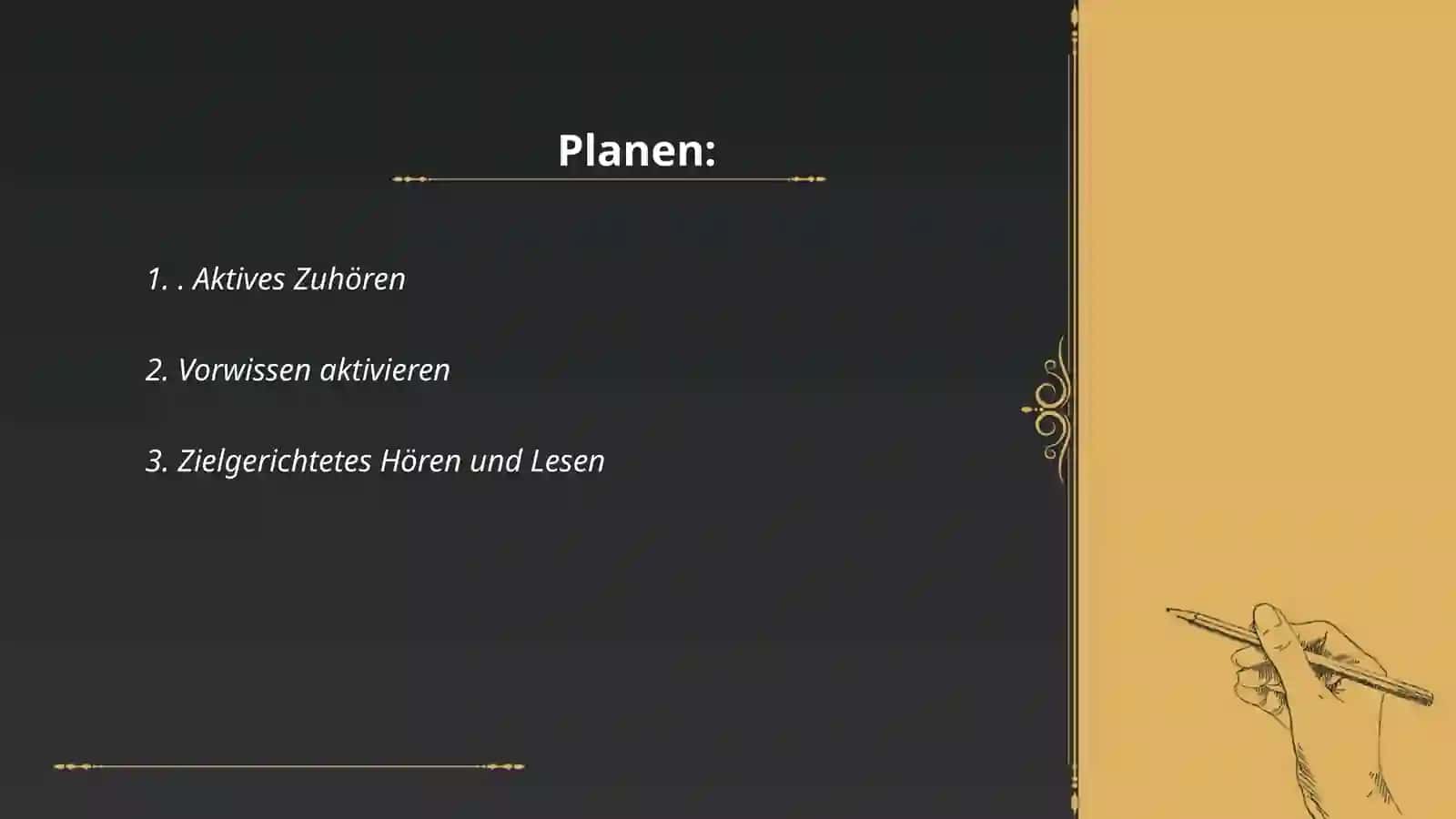 Lernstrategien für Fertigkeit Hören und Lesen 2