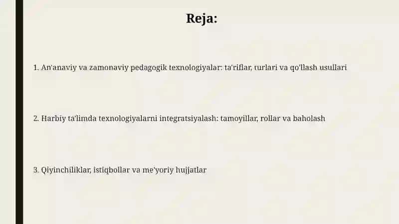 An'anaviy va zamonaviy pedagogik texnologiyalar 2