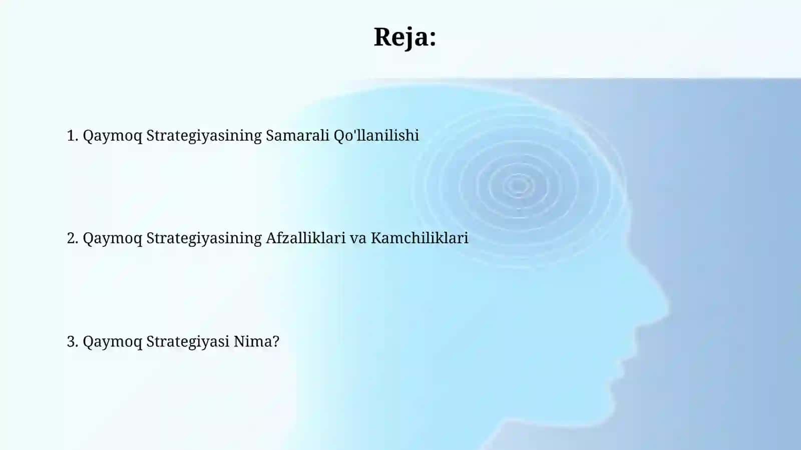 Cream strotegiyasi va undan samarali foydalanish 2