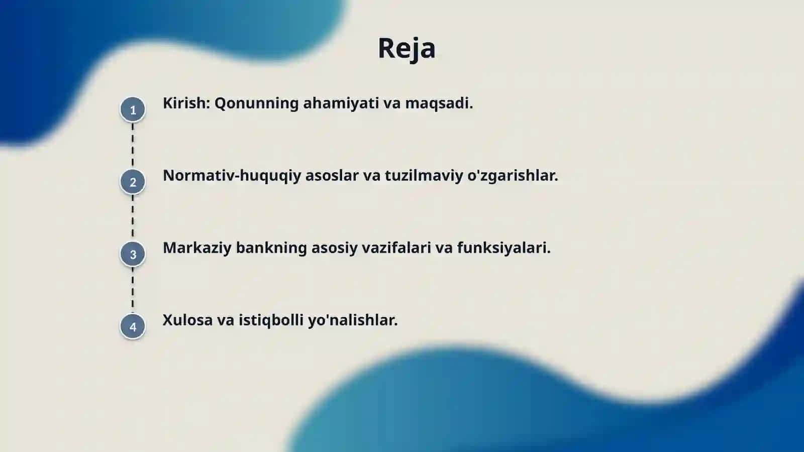 Markaziy bank togrisidagi qonun 2