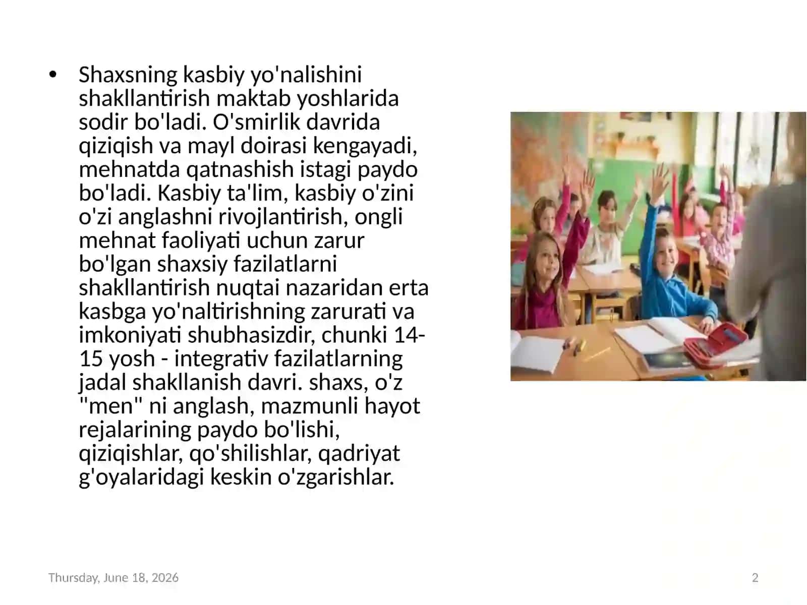 Psixofiziologik ko’rsatkich bo’yicha kasbga yaroqlilikni aniqlash 2