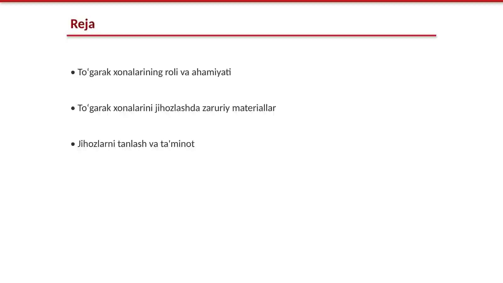 Toʻgarak xonalarini jihozlash.Moddiy texnika taʼminotini oʻrganish 2