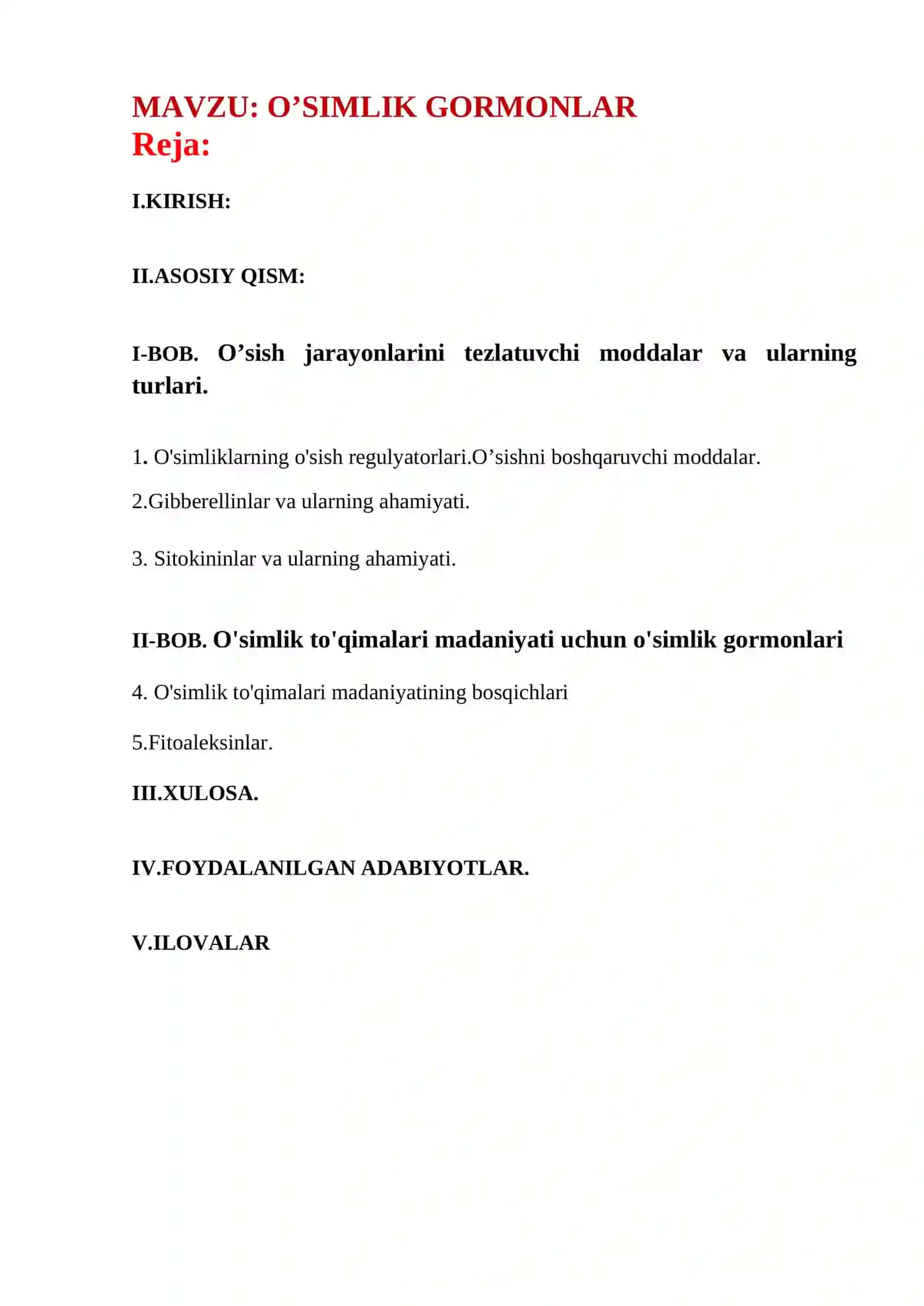 O’SIMLIK GORMONLAR 2