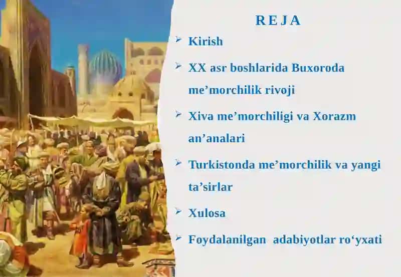 Buxoro, Xiva va Turkiston dame’morchilik 2