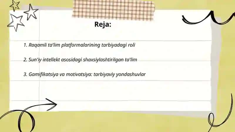 Tarbiyada innovatsion texnologiyalarning o'rni 2