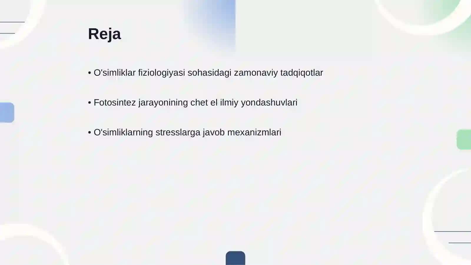 O'simliklar fiziologiyasi yuzasidan chet el ilmiy tadqiqotlar va ular haqida ilmiy maqolalarni tahlil etish 2