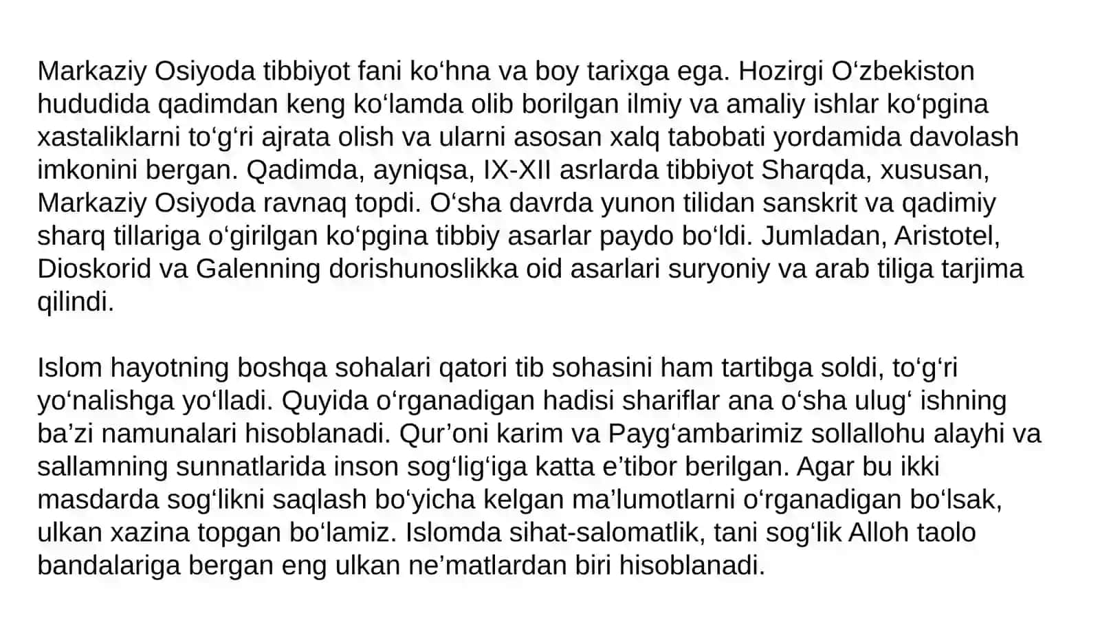 Islom datibbiiyot rivoji: Ar-Roziy va uning tibbiyot ilmi 2