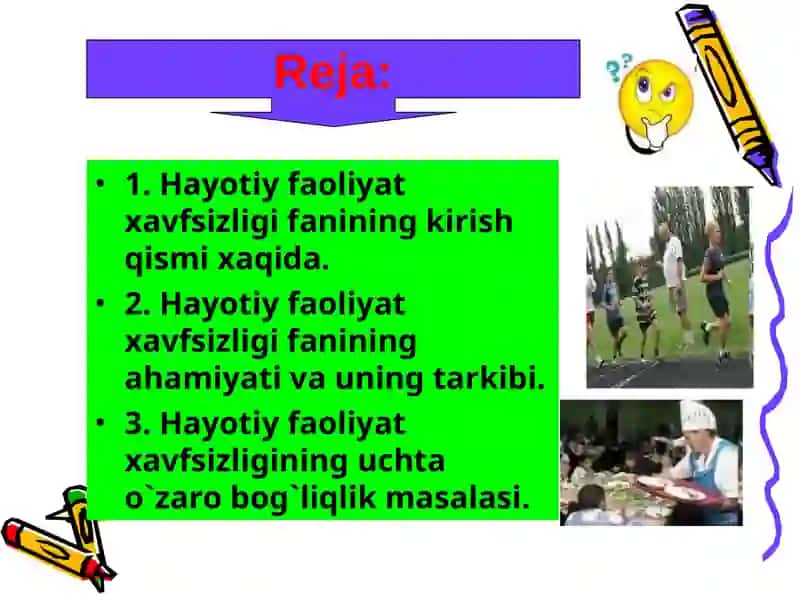 Hayot faoliyati xavfsizligi fanining huquqiy asoslari 2