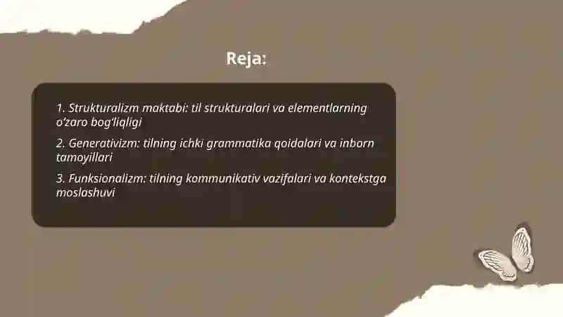 Tilshunoslik maktablari ta'limotlarining asosiy mohiyati 2