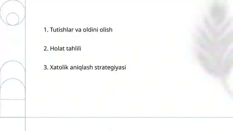 Detallarni tayyorlashda xatilik borligini aniqlaw 2