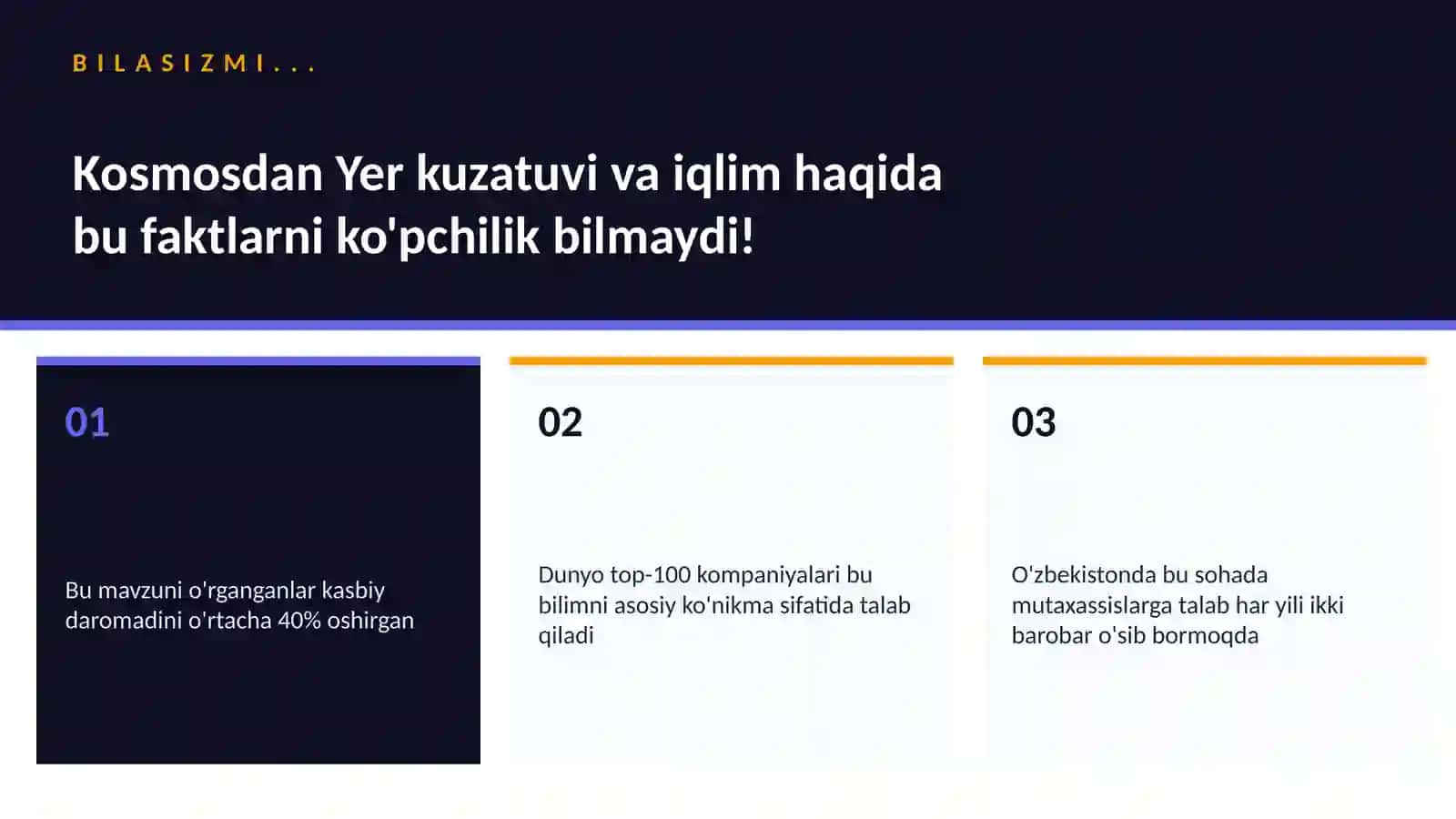 Kosmosdan Yer kuzatuvi va iqlim 2