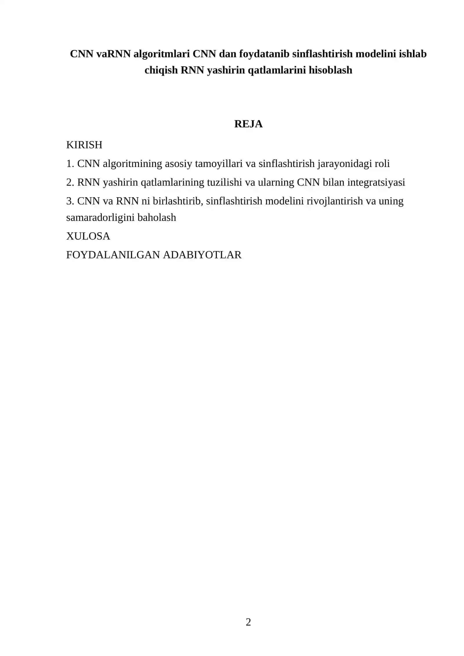 2-KURS TALABASI TÒRAYEVA NILUFARNING 2