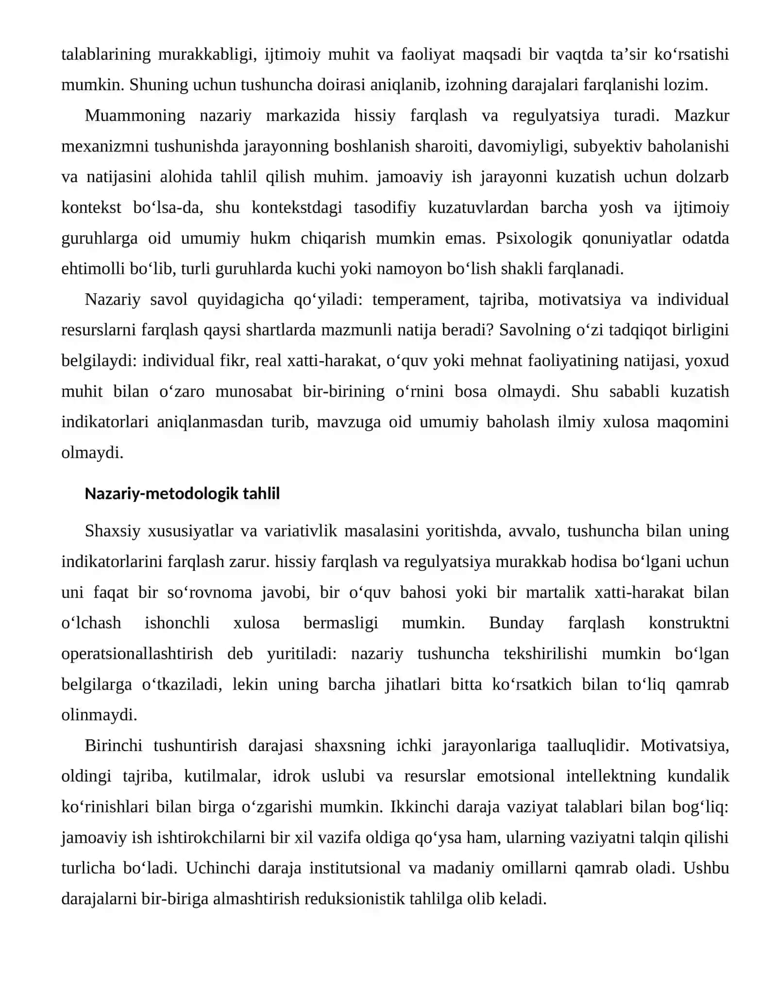 EMOTSIONAL INTELLEKTNING KUNDALIK KO‘RINISHLARI — INDIVIDUAL FARQLARI 2