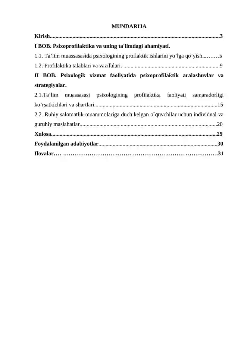Ta`lim muassasi psixologining psixoprofilaktik faoliyati 2