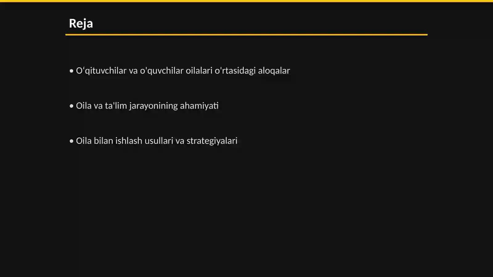 Oʻqituvchilarni oʻquvchilar oilalari bilan ishlash shakllari va usullari 2