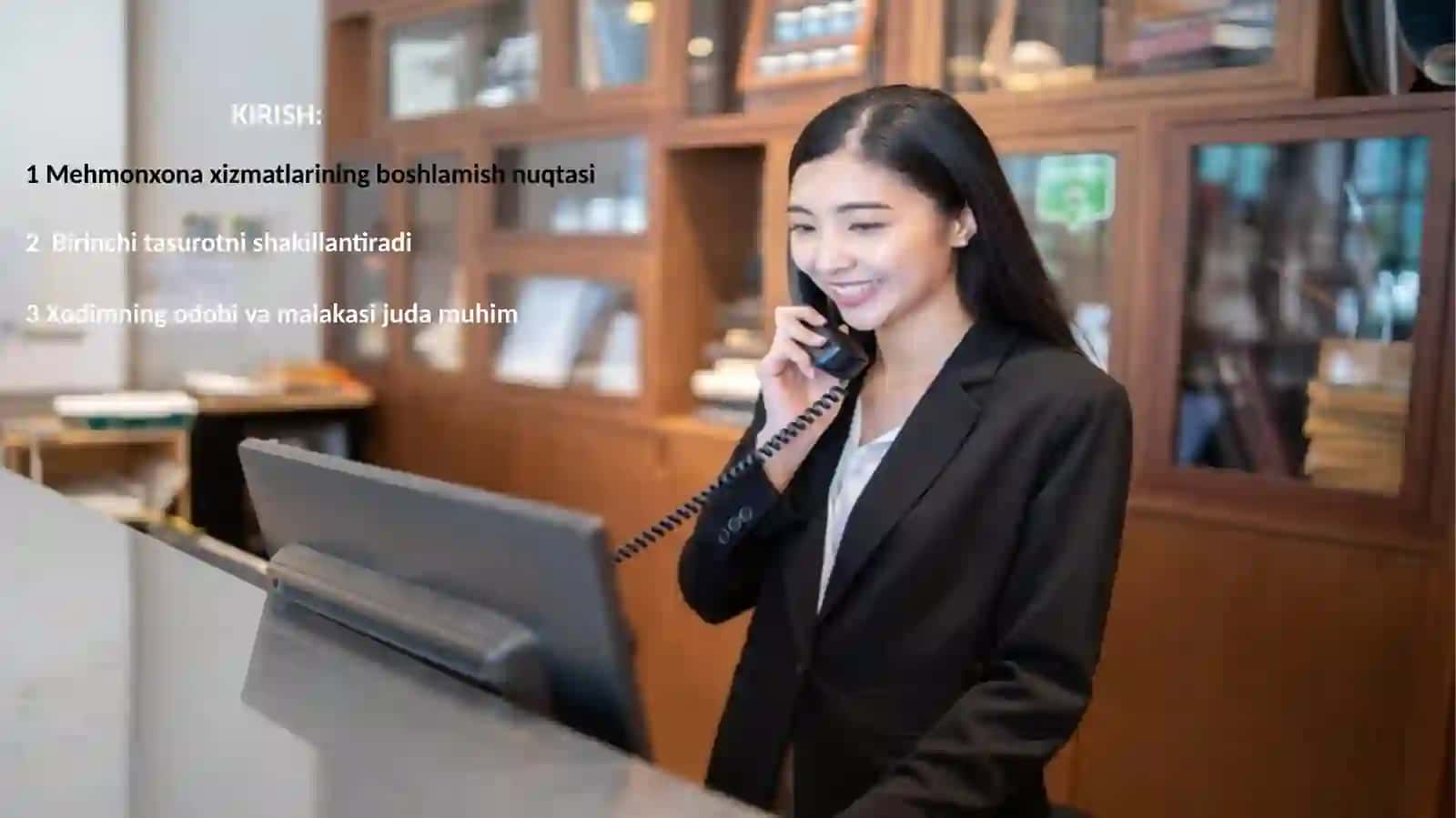 Mehmonlarni qabul qilish va joylashtirish xizmatlari (FRONT OFFICE) 2