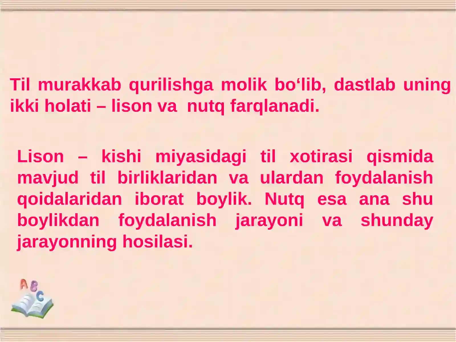 TIL VA NUTQ QATLAMLAR 2