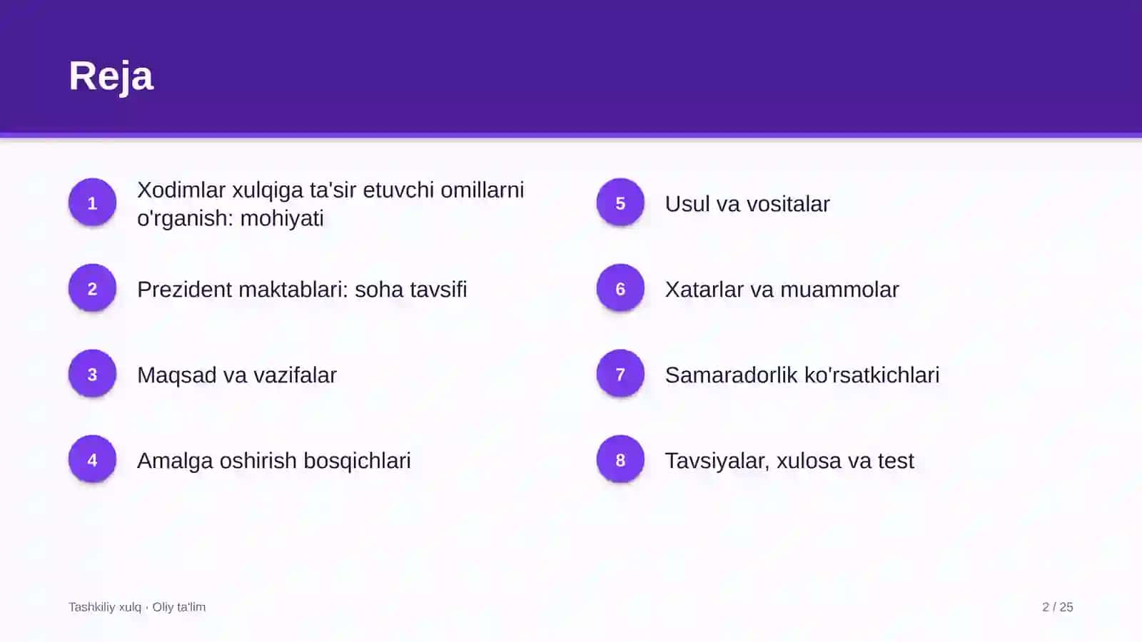 prezident maktablarida xodimlar xulqiga ta'sir etuvchi omillarni o'rganish 8958 2