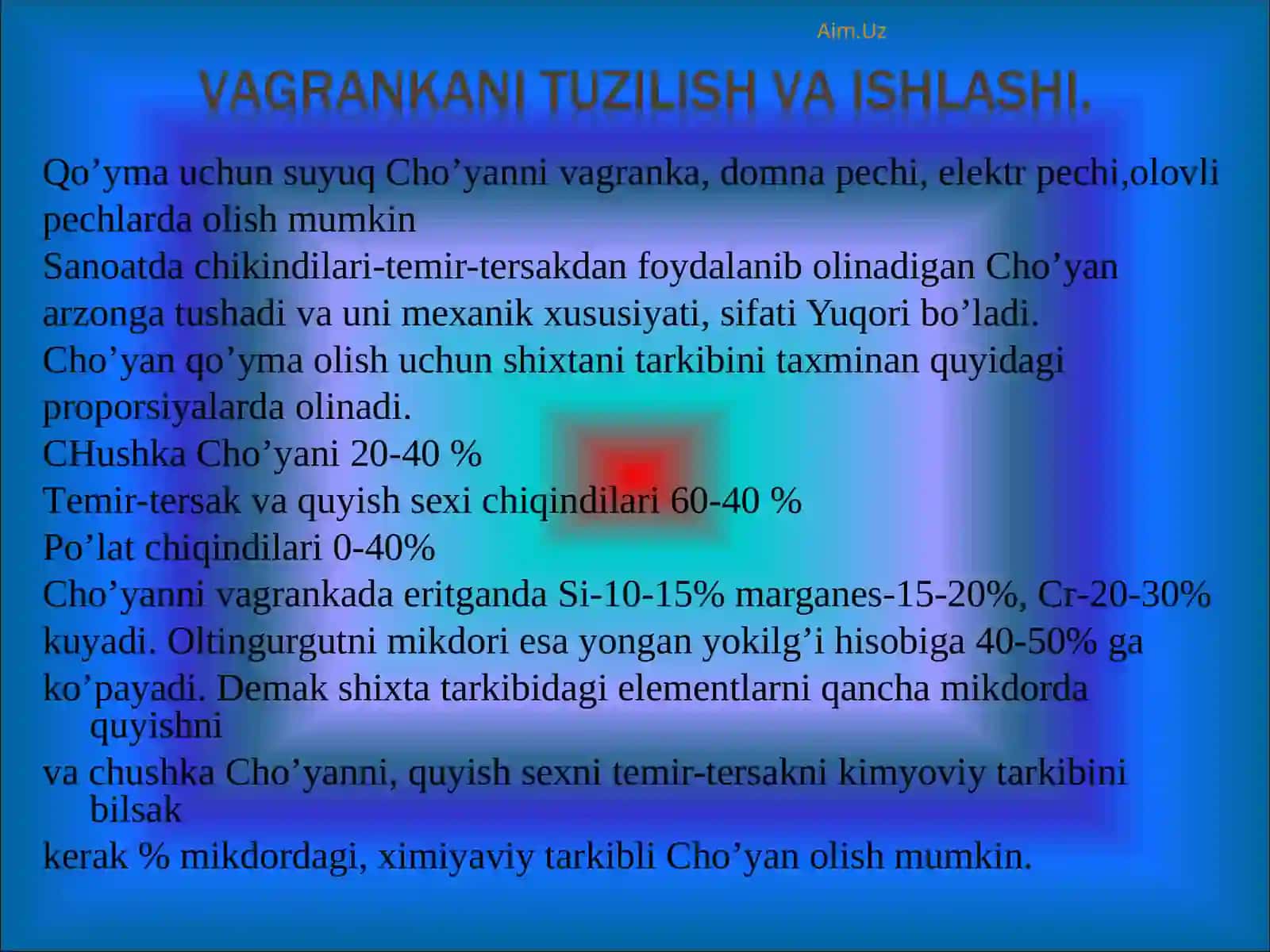 Cho'yan qo'yma olish usullari 2