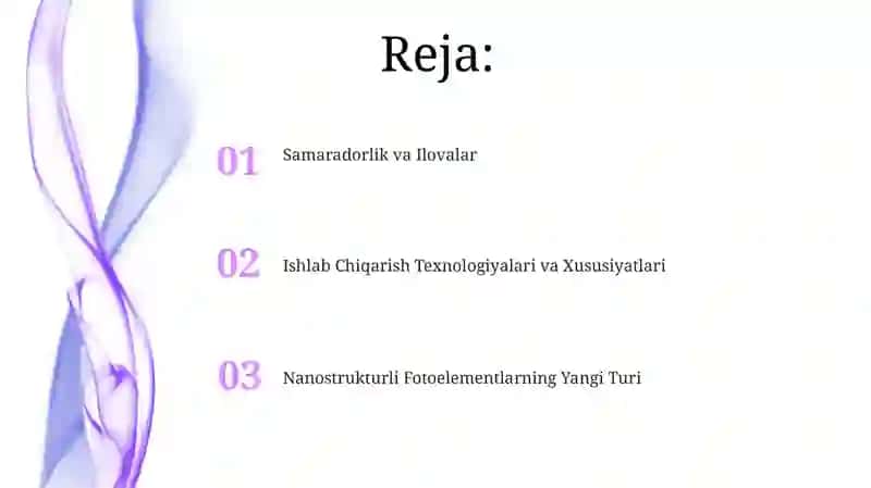 Nanostrukturli Fotoelementlarning Yangi Turi 2
