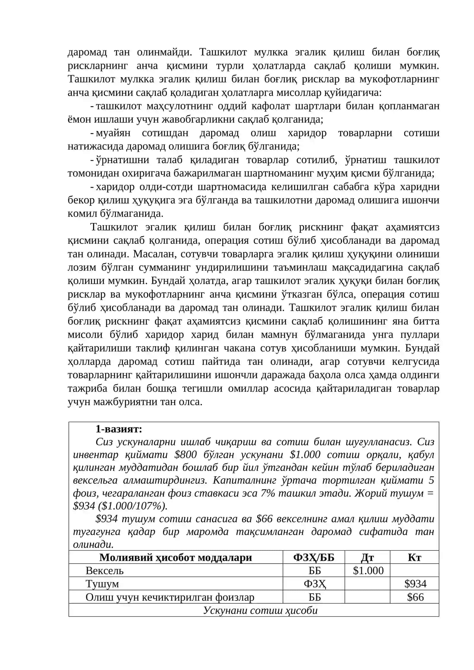 Товарларни (маҳсулотларни) сотиш 2