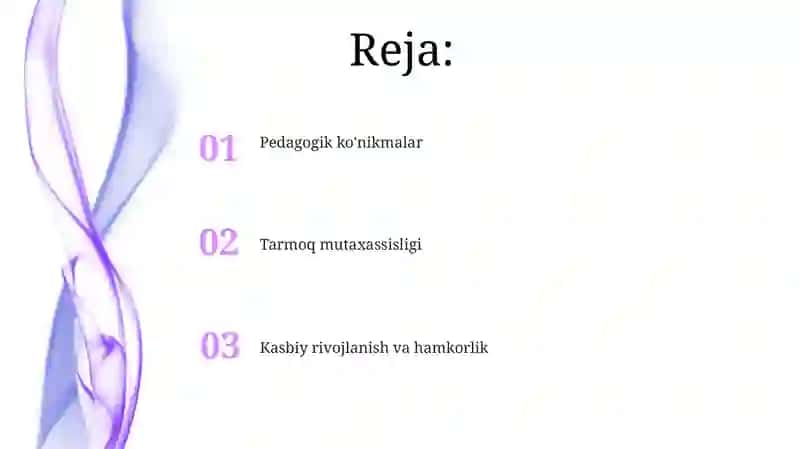 Kasbiy taʼlim pedagoglari egallashi lozim boʻlgan malakalar 2
