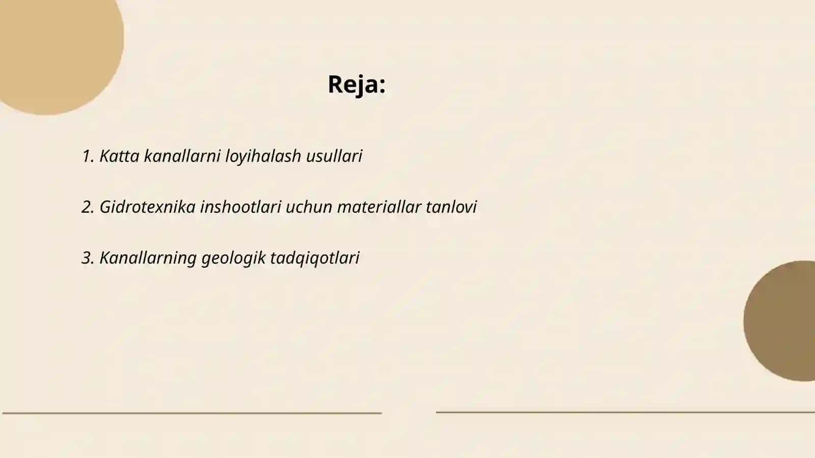 Gidrotexnika inshootlariga kiruvchi katta kanallar qurish texnologiyasi 2