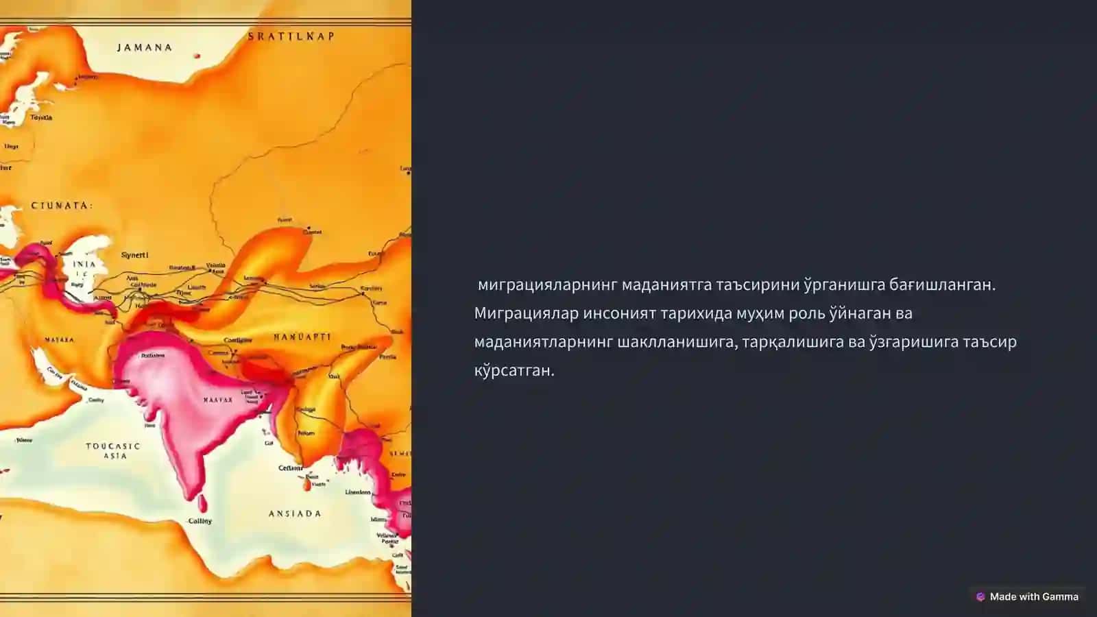 Миграция ва Маданият 2