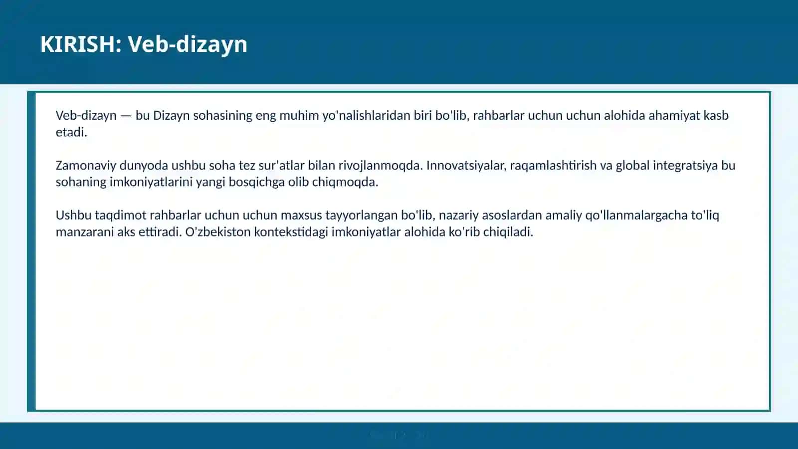 Veb-Dizayn 2