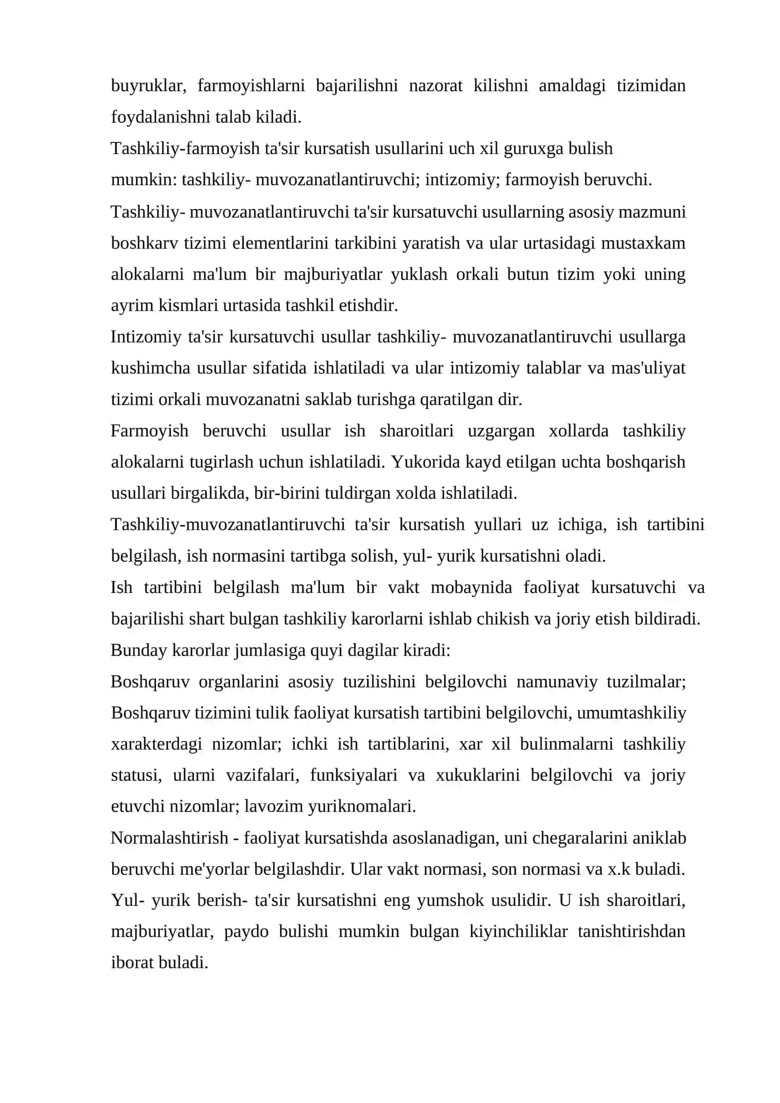 Kutubxona va axborot faoliyatida boshqarish usullari 2