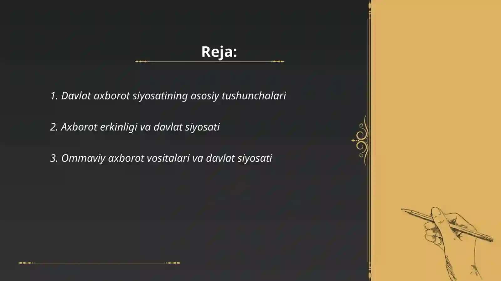Davlat axborot siyosati va uni takomillashtirish yo'llari 2