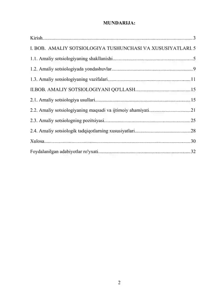 Amaliy sotsiologiya va uning ahamiyati 2