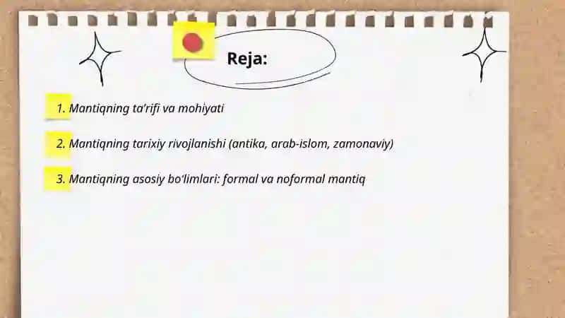 Mantiq haqida maʼlumot 2