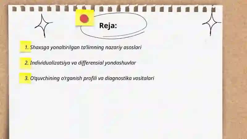Shaxsga yonaltirilgan ta’lim texnalogiyalari 2