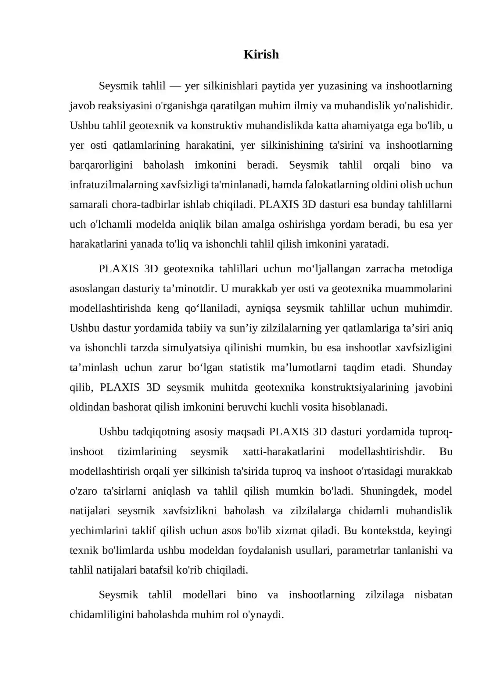 Seysmik tahlil modeli 2