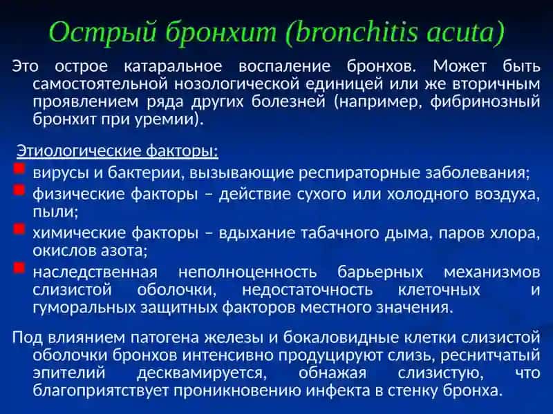 Острый бронхит (bronchitis acuta) 2
