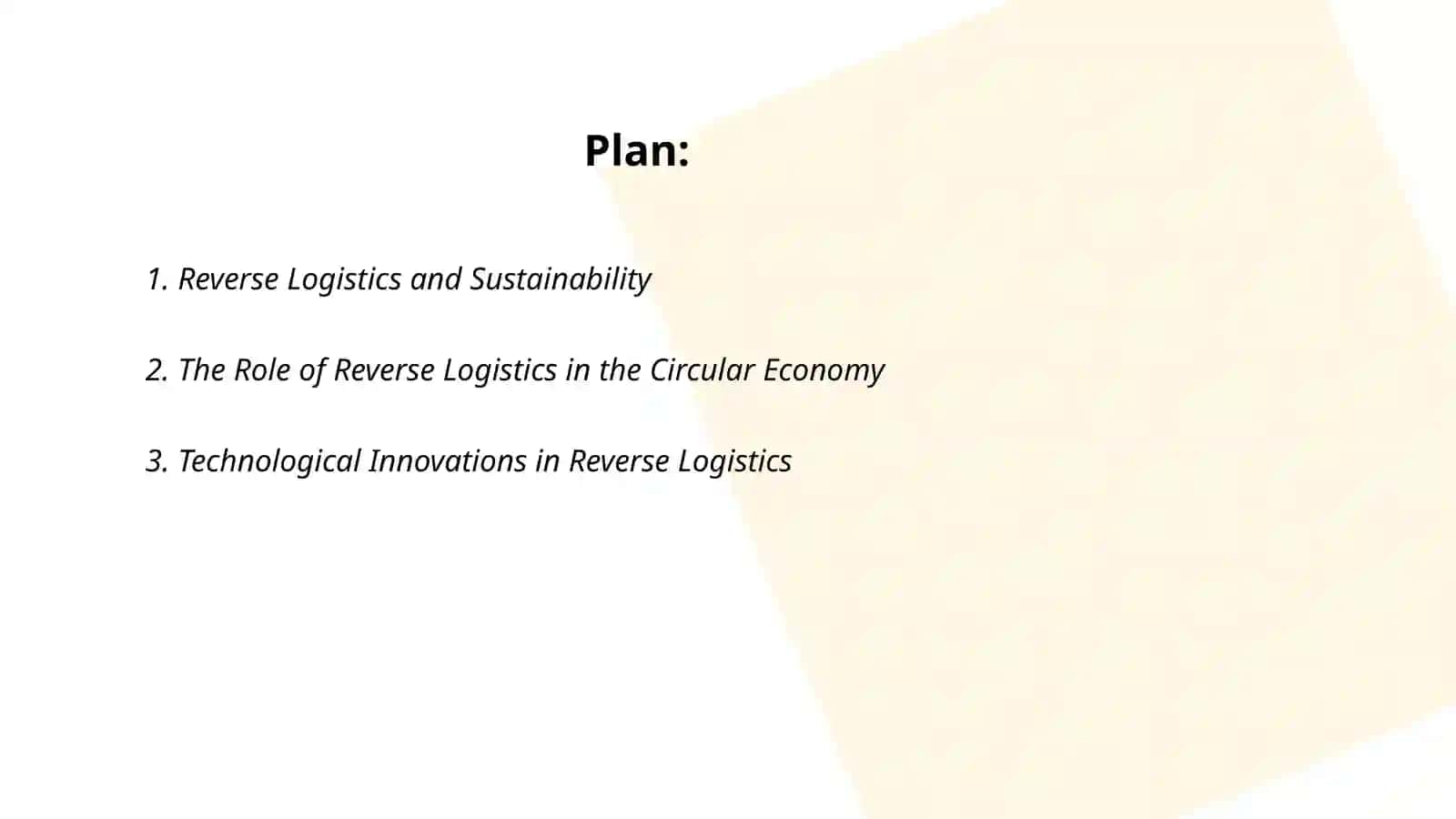 Reverse Logistics and Recycling 2